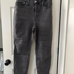 Madewell Women's Black / Gray Straight Leg Jeans
